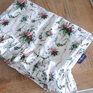 Ralph Lauren Blaine ruffled twin flat sheet floral chic